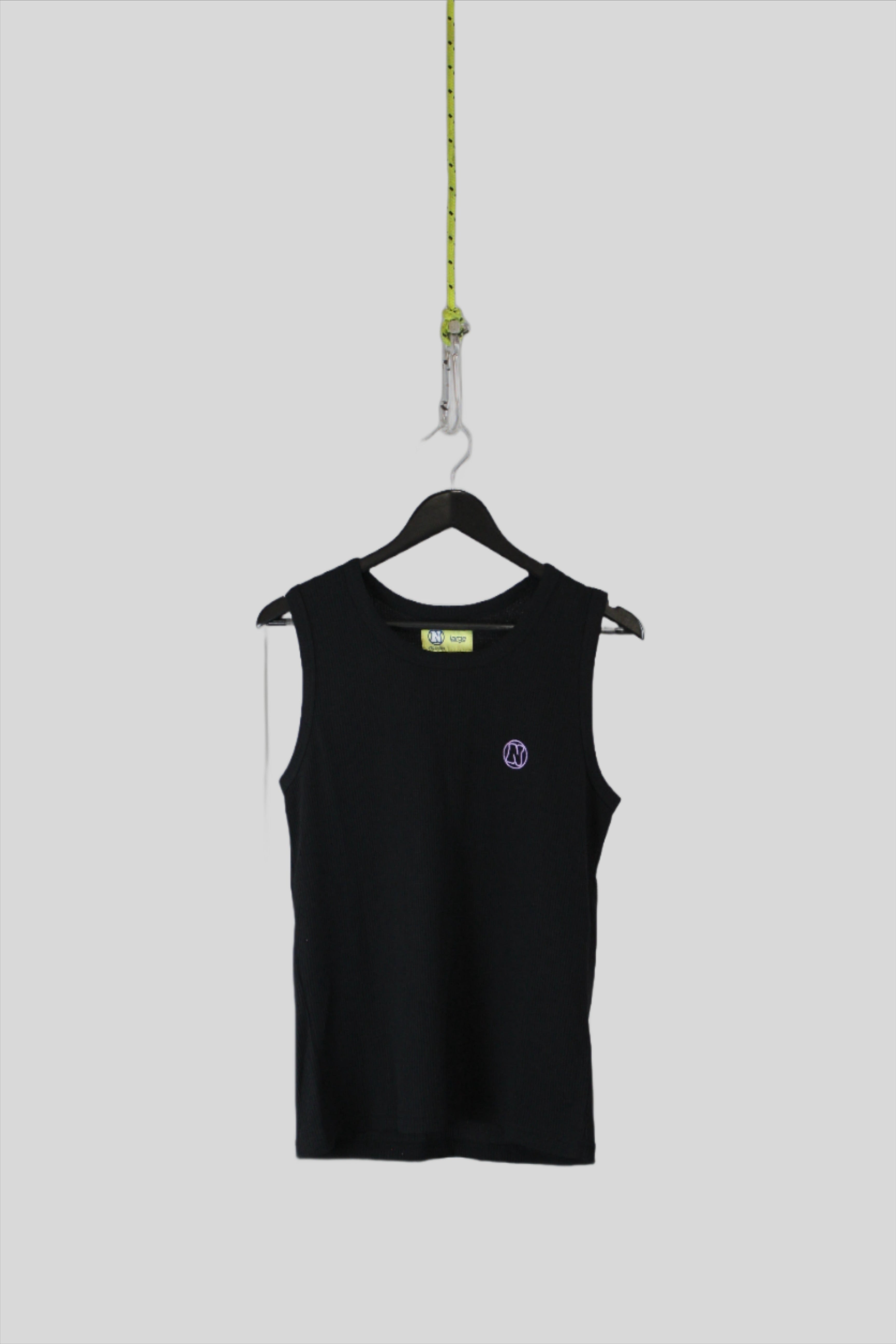 トップス ANCELLM DAMAGE WAFFLE TANK TOP/BLACK ANCELLM - DAMAGE WAFFLE TANK TOP/BLACK | NapsNote